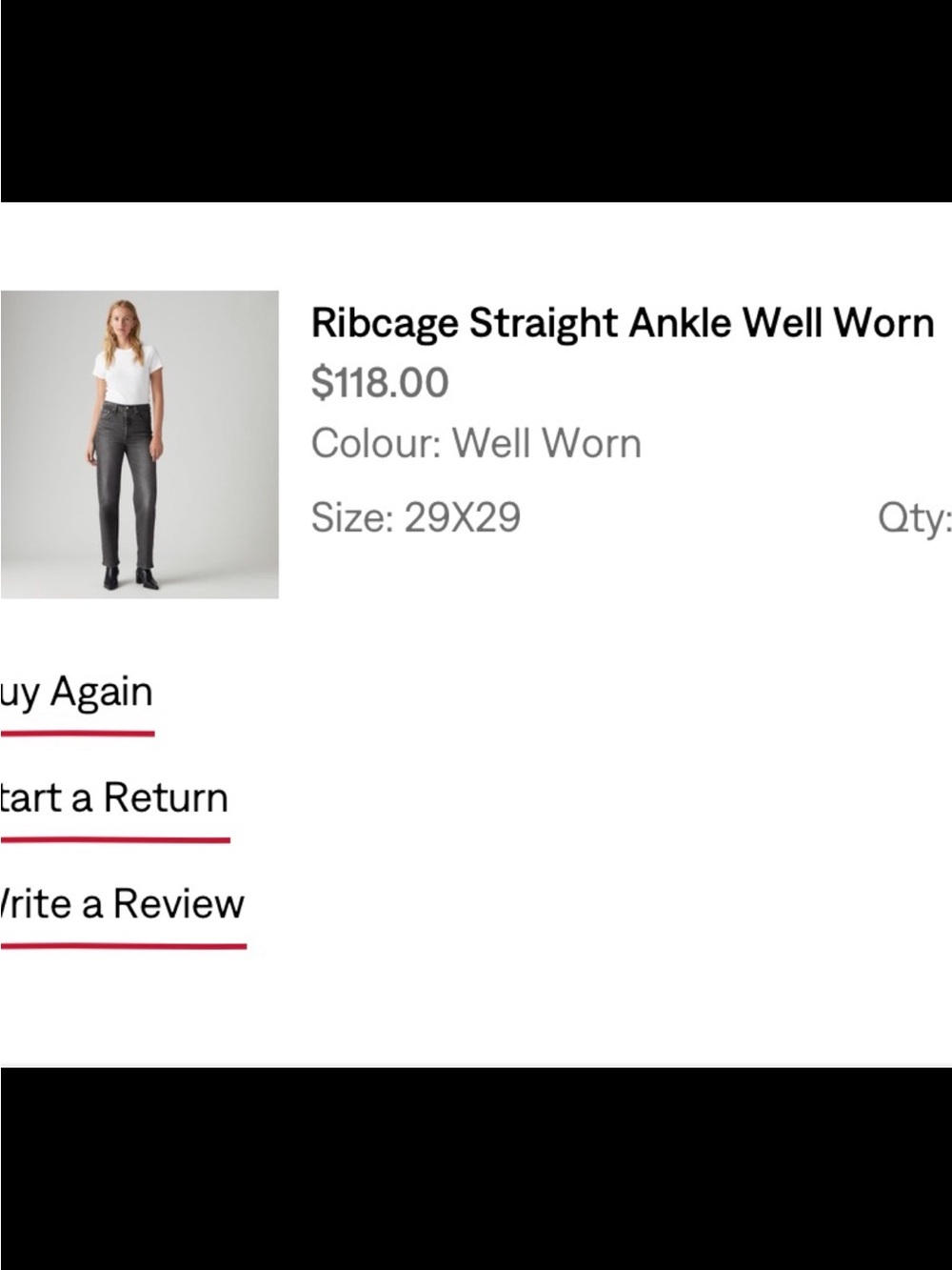 Levis Ribcage Jeans - Picture 4 of 4